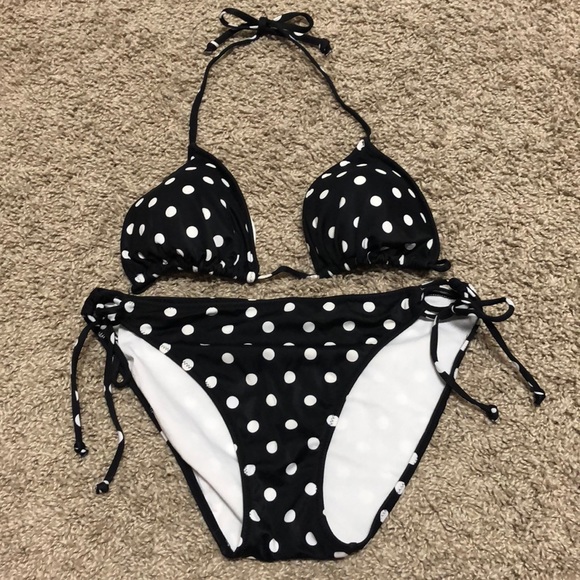 Victoria's Secret Other - Victoria’s Secret Black & White Polka Dot Bikini